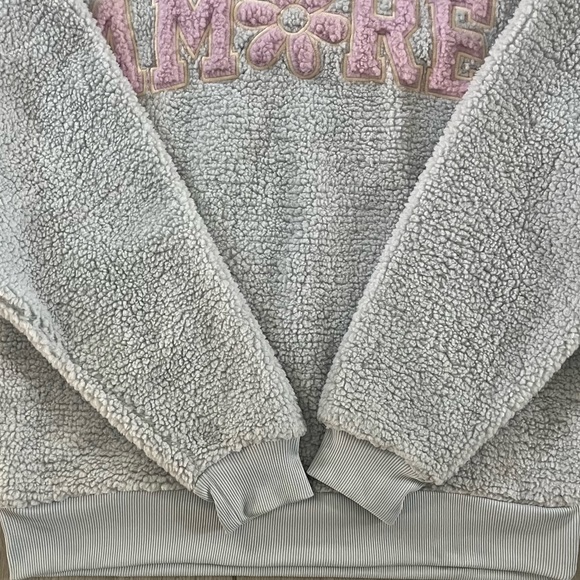 ASOS DESIGN Men’s Oversized Sweatshirt With Amore Boucle Print On Chest Size M - Picture 10 of 12